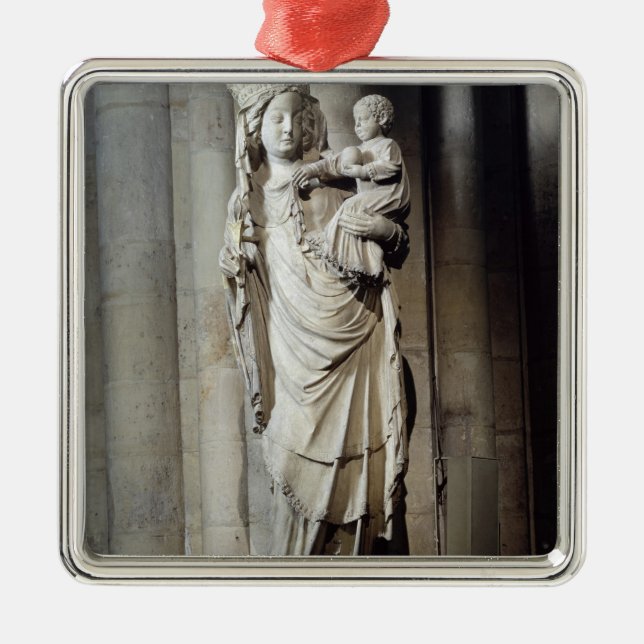 Oskuld och barn som är bekant som Notre Dame de Julgransprydnad Metall (Framsidan)