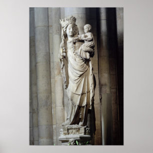 Oskuld och barn som är bekant som Notre Dame de Poster