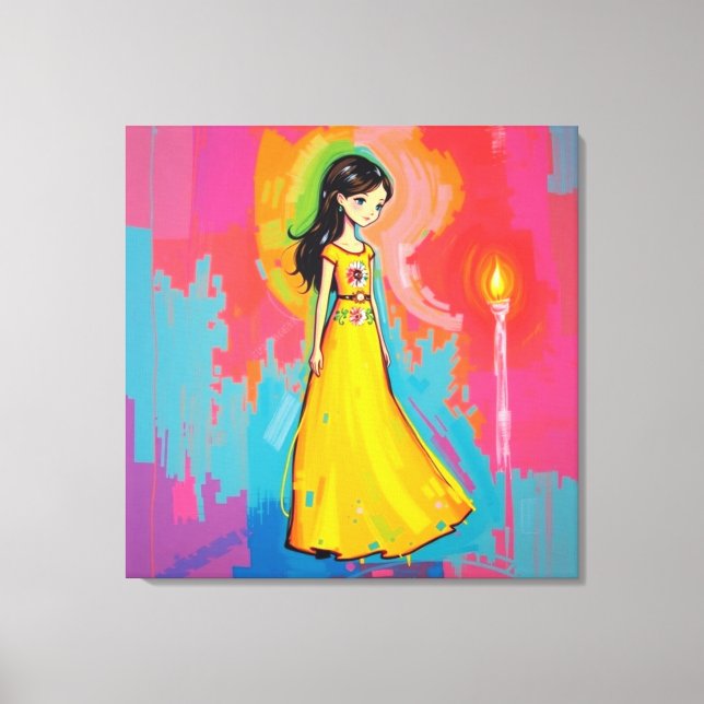 Oskuld och ljus canvastryck (Framsida)