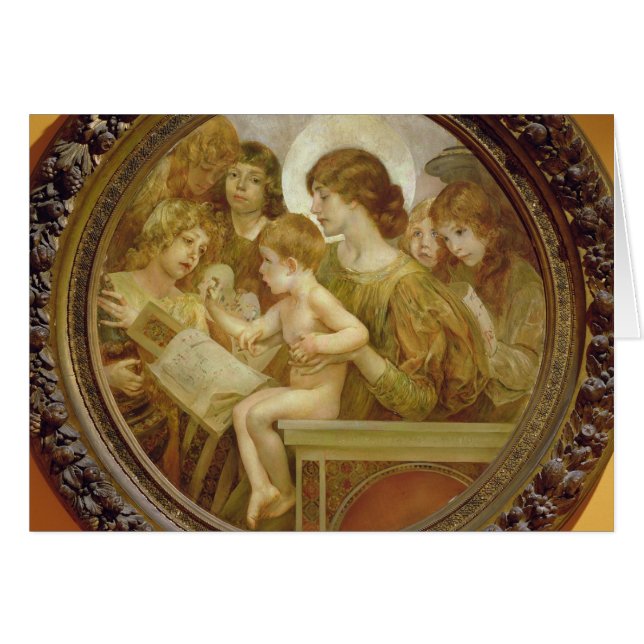 Oskulden av änglar hälsningskort (Framsidan Horizontal)