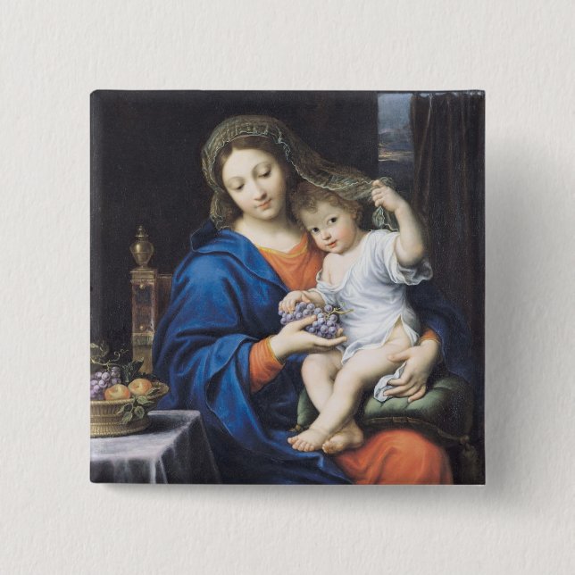 Oskulden av druvorna, 1640-50 knapp (Framsida)