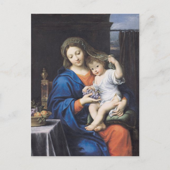 Oskulden av druvorna, 1640-50 vykort (Framsida)