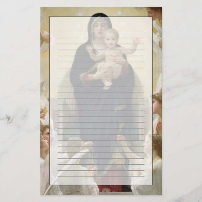 Oskulden med Änglar, 1900 Brevpapper (Framsida)