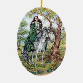 Oskuldprydnad Julgransprydnad Keramik