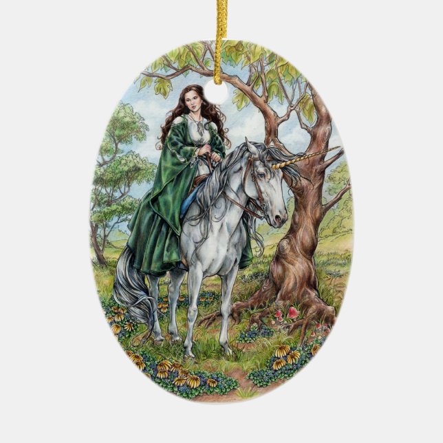 Oskuldprydnad Julgransprydnad Keramik (Framsidan)