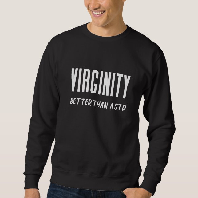 Oskuldsättning bättre än ett std Virgins Sten-cita Lång Ärmad Tröja (Framsida)