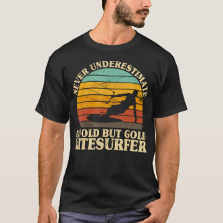 Oskunda aldrig en gammal kiteboardare Kiteboardnin T Shirt