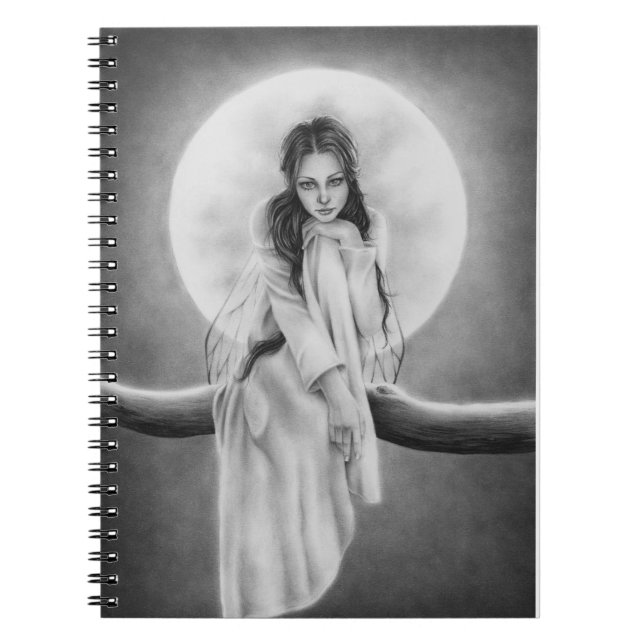 Oskyldig hjärtafeanteckningsbok anteckningsbok med spiral (Framsidan)