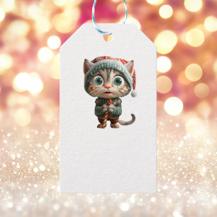 Oskyldiga Märkre i jultomten Elf White Gift Presentetikett