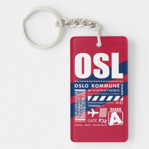 OSL Oslo flygplats Nyckelring