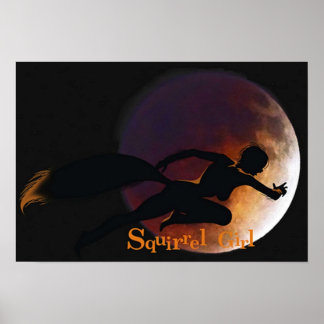 Oslagbar ekorrrelflicka poster