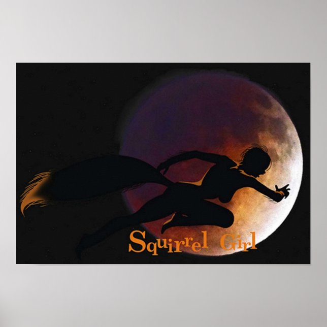 Oslagbar ekorrrelflicka poster (Framsidan)