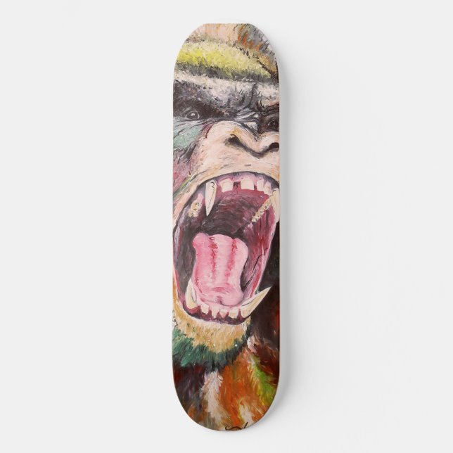 Osläppt skridbord skateboard bräda 21,5 cm (Framsida)