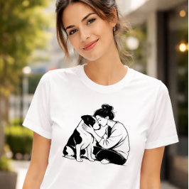 Oslitlig band mellan hund och människa t shirt
