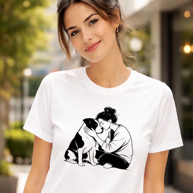 Oslitlig band mellan hund och människa t shirt (Skapare uppladdad)