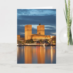 Oslo City Hall Norge Kort