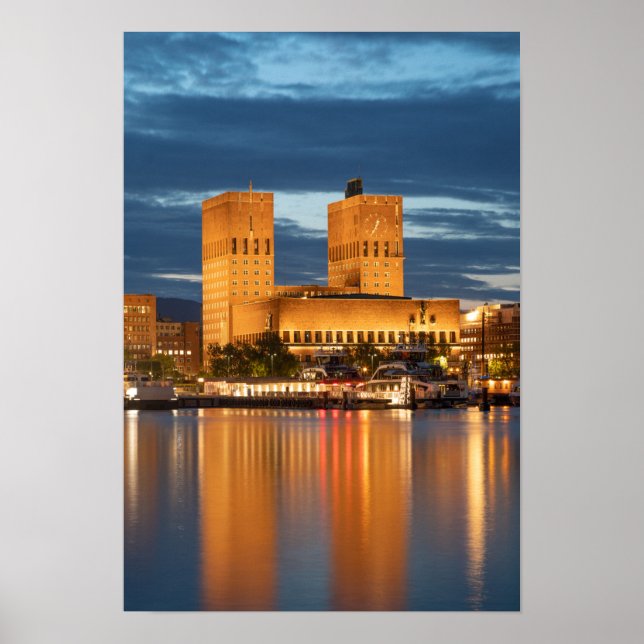Oslo City Hall Norge Poster (Framsidan)