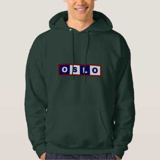 Oslo City, Norgens minimala design Hoodie