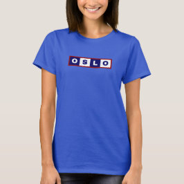 Oslo City, Norgens minimala design T Shirt