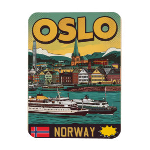 Oslo färjor Norge roliga souvenirer och presenter Magnet