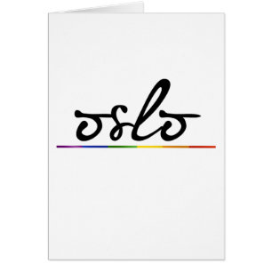 OSLO GAY PRIDE - .PNG HÄLSNINGSKORT