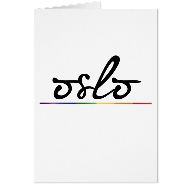 OSLO GAY PRIDE - .PNG HÄLSNINGSKORT (Framsidan)