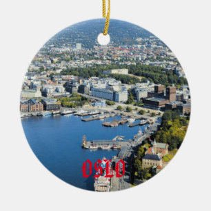 Oslo julprydnad julgransprydnad keramik