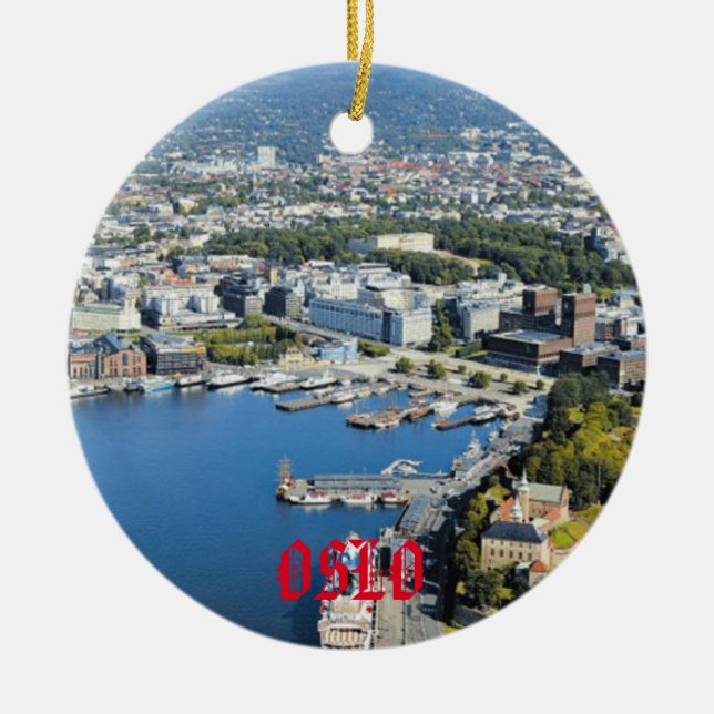 Oslo-julprydnad Julgransprydnad Keramik (Framsidan)