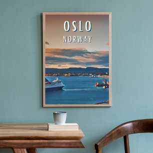 Oslo, la ville de la culture skandinave poster
