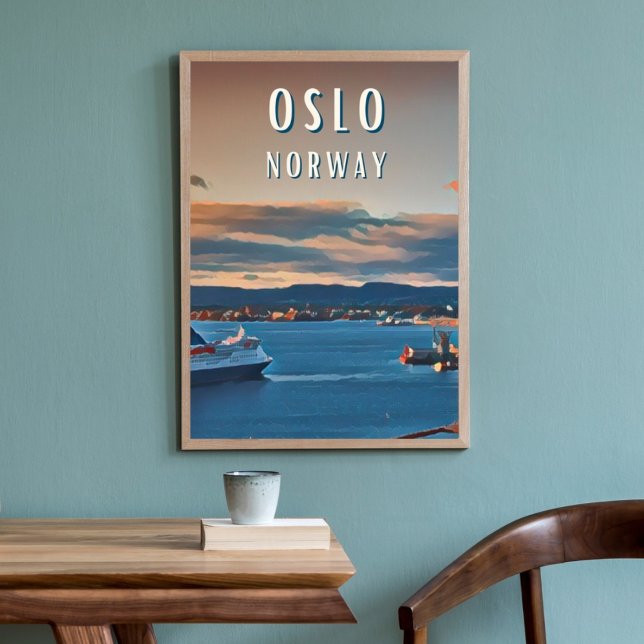 Oslo, la ville de la culture skandinave poster (Oslo : Élégance nordique et paysages envoûtants.)