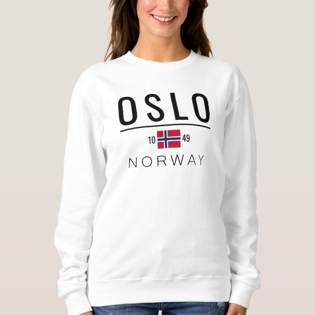 Oslo Norge 1049 Sötskjorta T Shirt (Framsida)