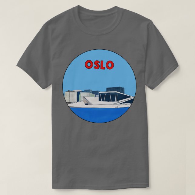 Oslo Norge 2 T Shirt (Design framsida)