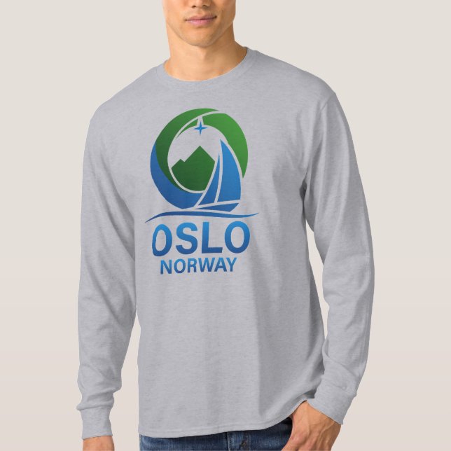Oslo Norge Europa T Shirt (Framsida)