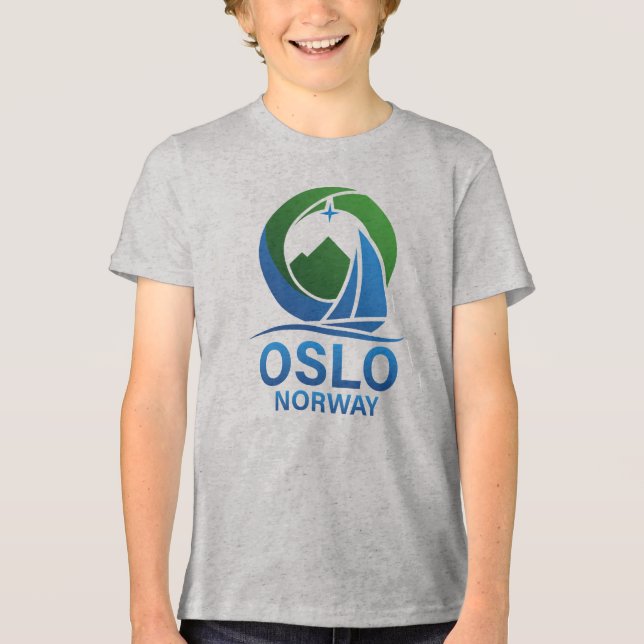 Oslo Norge Europa T Shirt (Framsida)