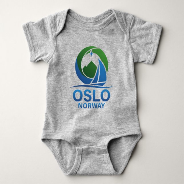 Oslo Norge Europa T Shirt (Framsida)