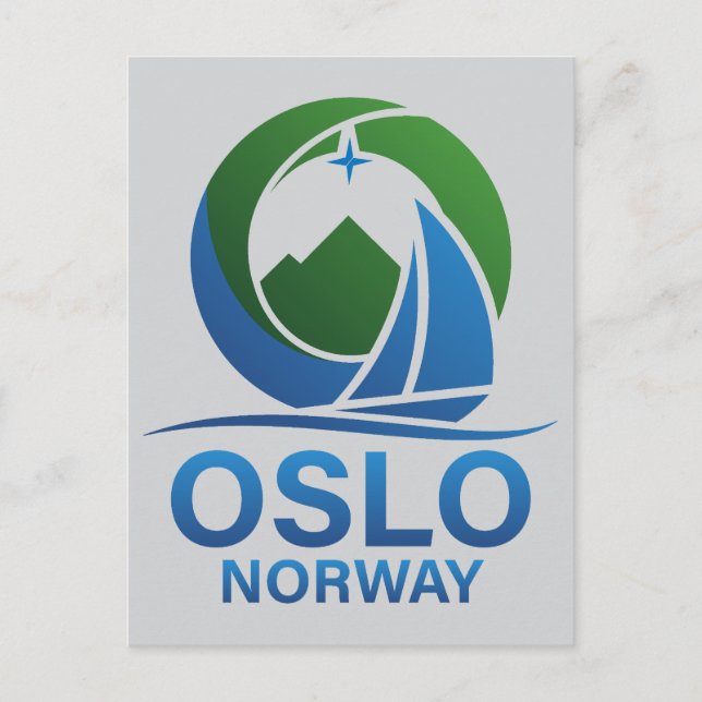 Oslo Norge Europa Vykort (Framsida)