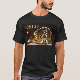 Oslo norge på natten t shirt