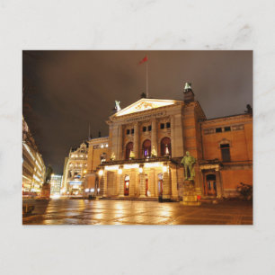 Oslo, Norge på natten Vykort
