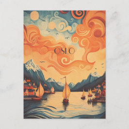 Oslo Norge Resa Vykort