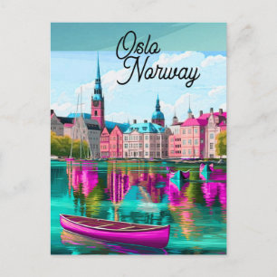 Oslo Norge Resebrevkort Konst, Oslo Brevkort, Nej Vykort