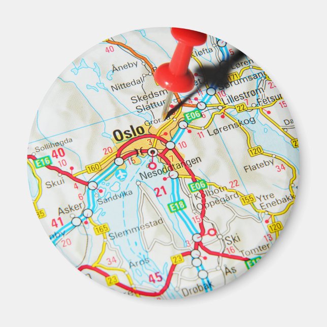 Oslo, Norge, Skandinavien Magnet (Framsidan)