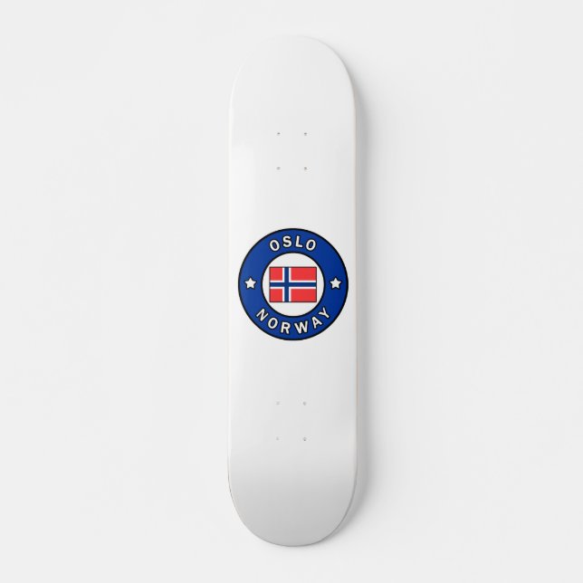 Oslo-Norge Skateboard Bräda 21,5 Cm (Framsida)