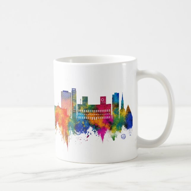 Oslo Norge Skyline Kaffemugg (Höger)