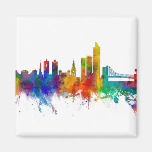 Oslo Norge Skyline Magnet