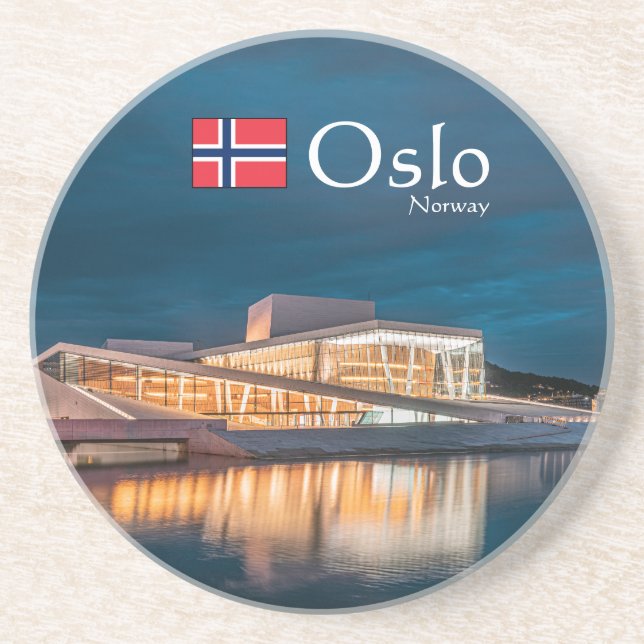 Oslo Norge Souvenir Underlägg (Framsidan)