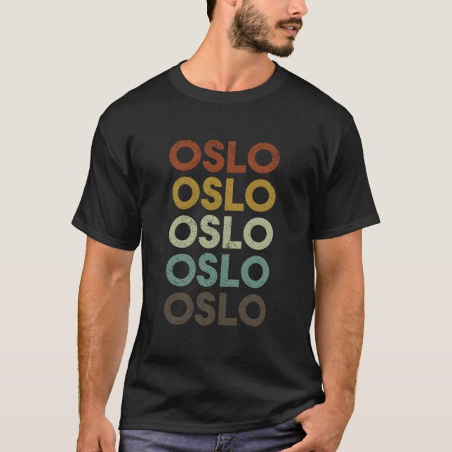Oslo Norge T Shirt (Framsida)