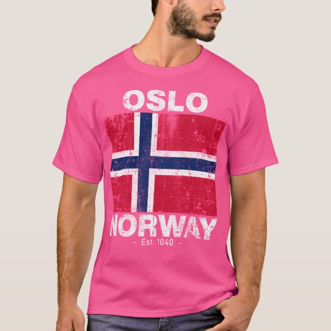 Oslo-Norge T Shirt (Framsida)