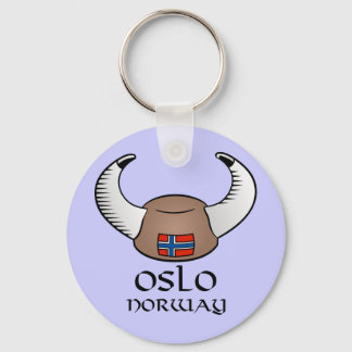 Oslo Norge Viking Hat Nyckelring