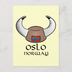 Oslo Norge Viking Hat Vykort