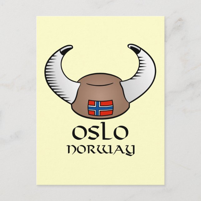 Oslo Norge Viking Hat Vykort (Framsida)